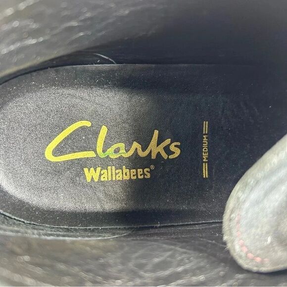 Clark’s Wallabees Stinson Hi black Canvas Chukka Boot Lace Up Shoe Mens Size 9.5 - Picture 9 of 10